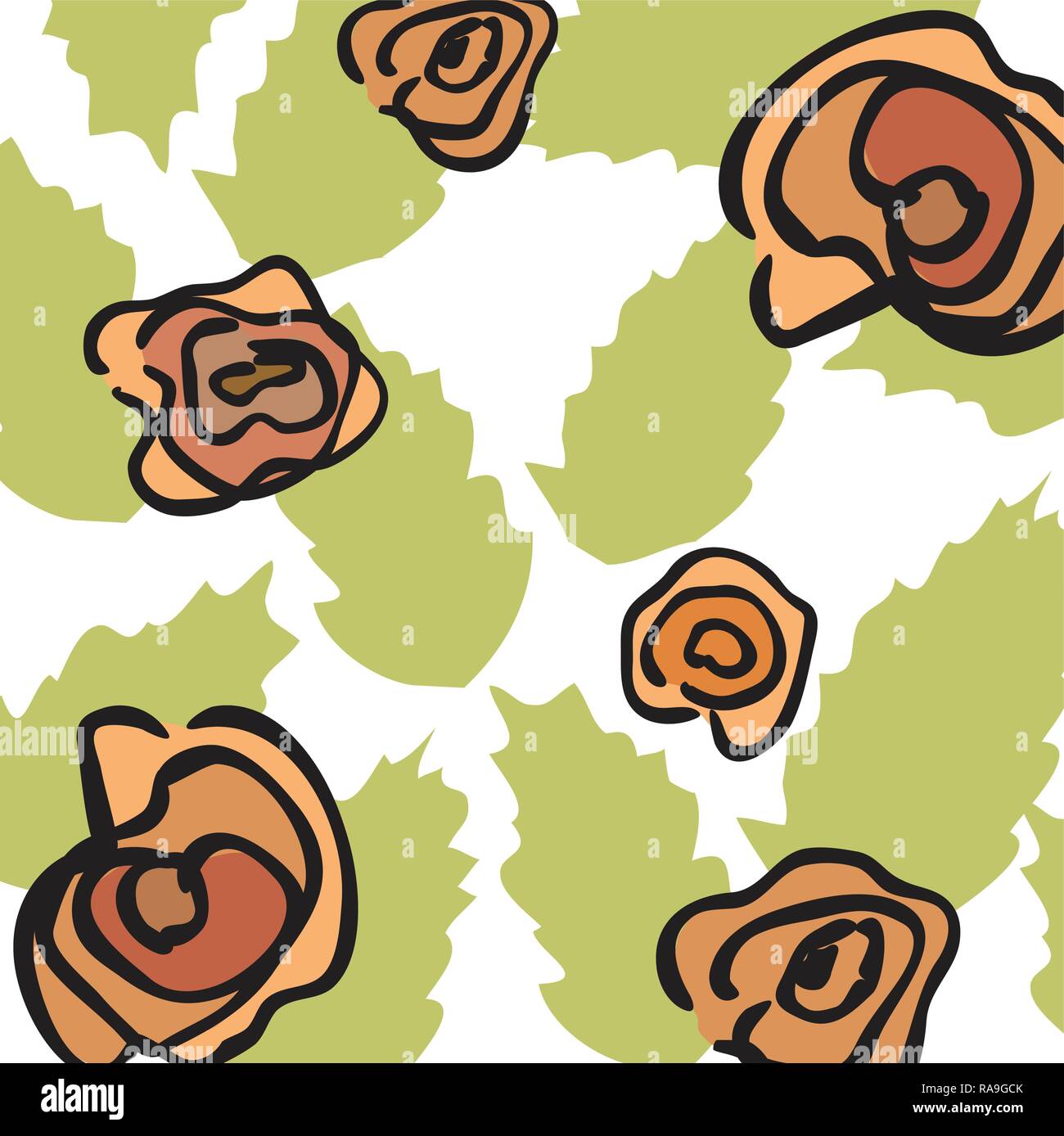Muster der Rose Vector Illustration Hintergrund eps 10. Stock Vektor