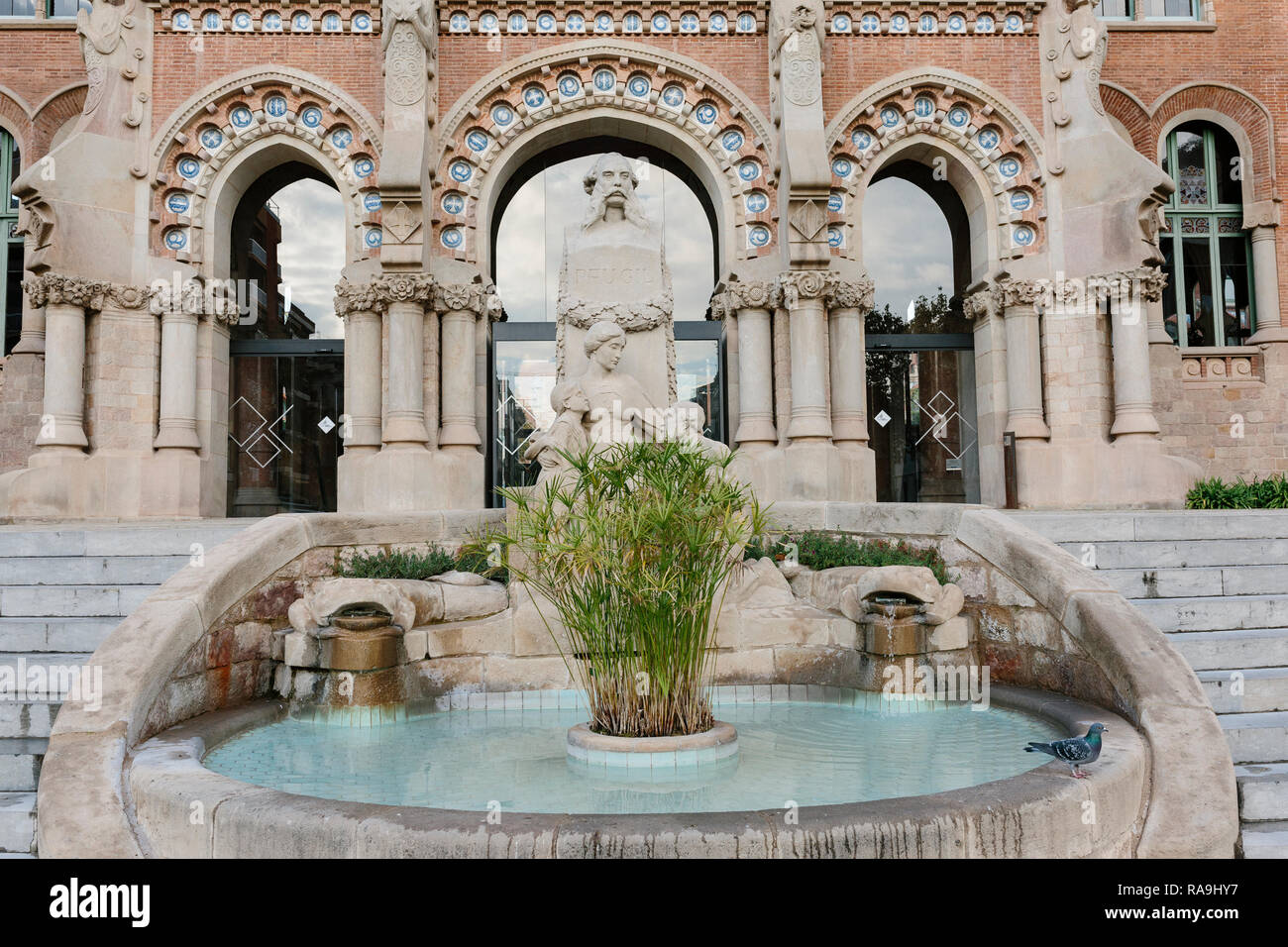 Hospital de la Santa Creu i Sant Pau, Barcelona, Katalonien. Spanien Stockfoto