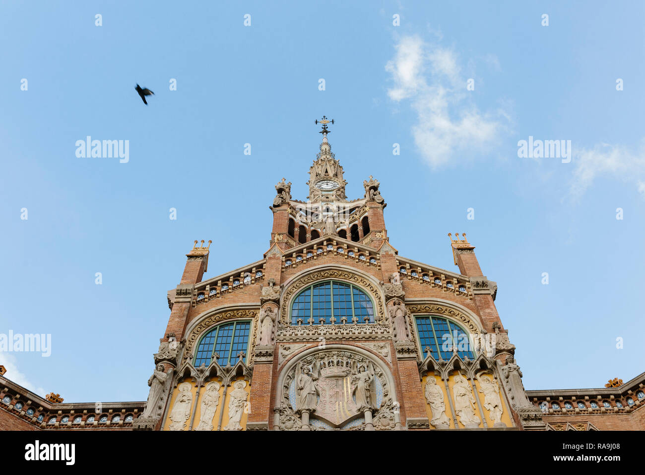 Hospital de la Santa Creu i Sant Pau, Barcelona, Katalonien. Spanien Stockfoto