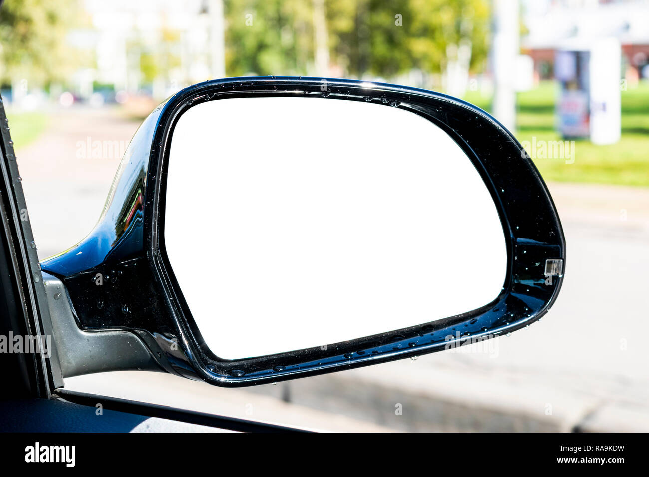 Leer, leeres Bild Rückspiegel auto Spiegel. Leere Rückspiegel mit