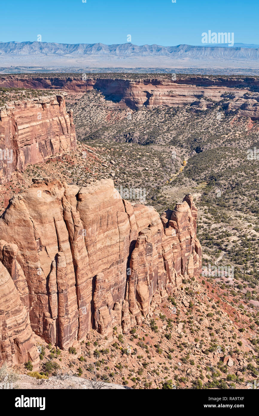 Canyon in Colorado National Monument Park, Colorado, USA. Stockfoto