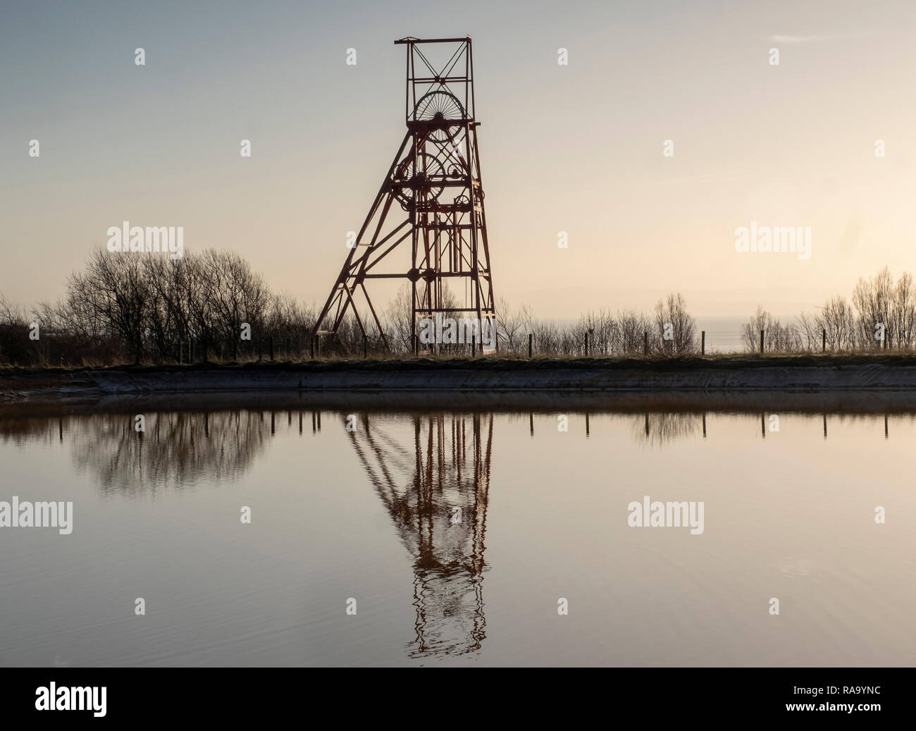 Gewundenen Gang (PIT) an der ehemaligen Frances Colliery, Dysart Fife, Schottland Stockfoto