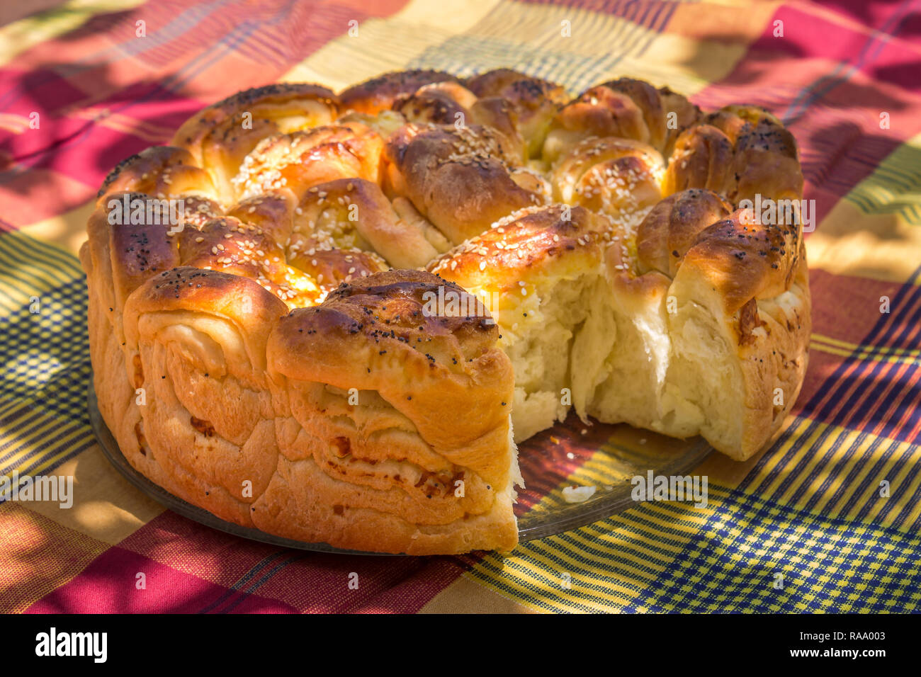 Bulgarische Weihnachten Brot (Brot) Stockfoto