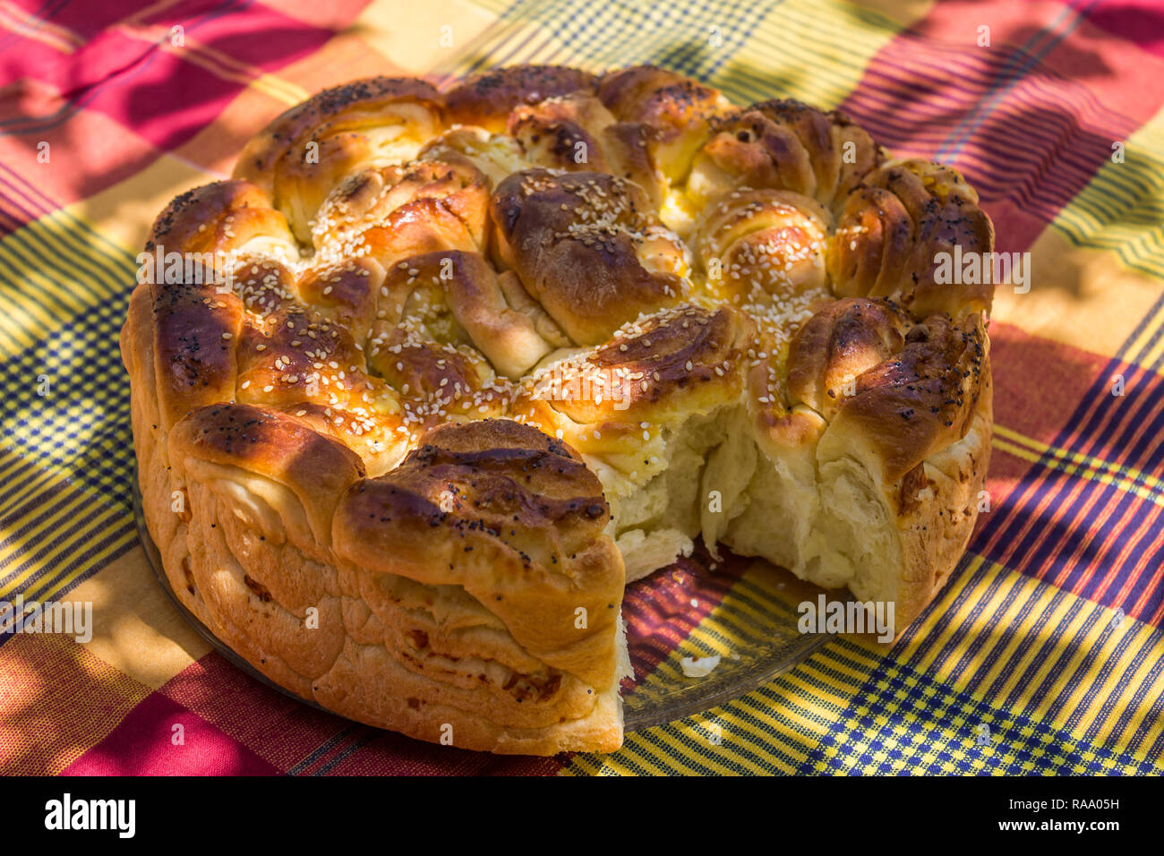 Bulgarische Weihnachten Brot (Brot) Stockfoto