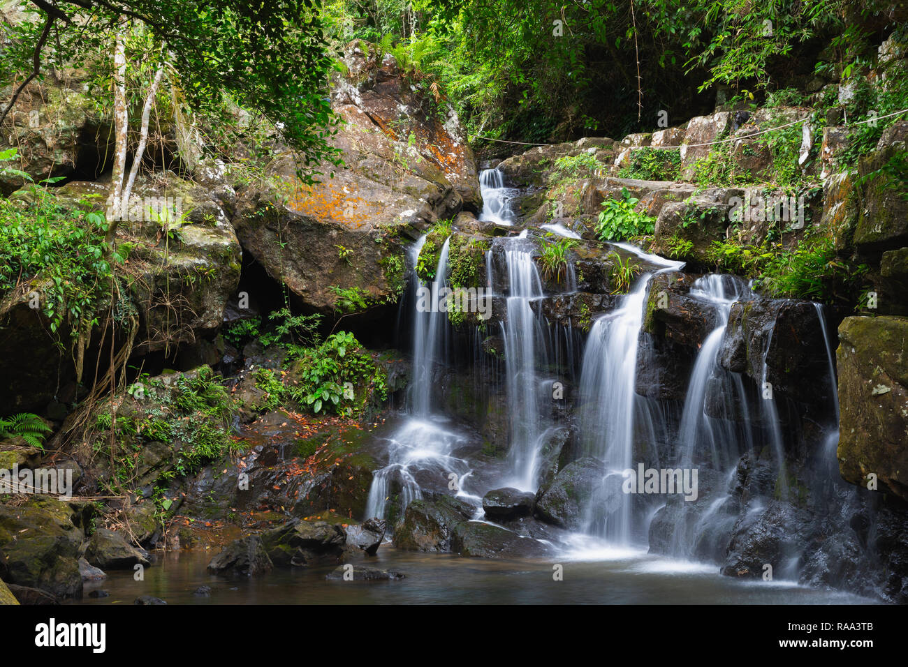 Thac Gio Wasserfall, Botanischen Gärten im Phong Nha, Vietnam, Asien Stockfoto