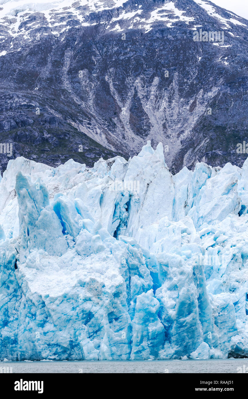Dawes Gletscher in Endicott Arm in Southeast Alaska, USA. Stockfoto