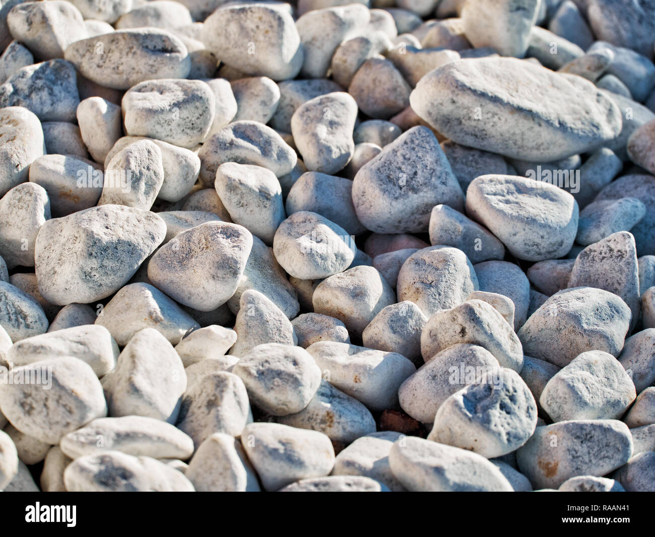 Weiße harte Steine Tapeten oder Hintergrund Stockfoto