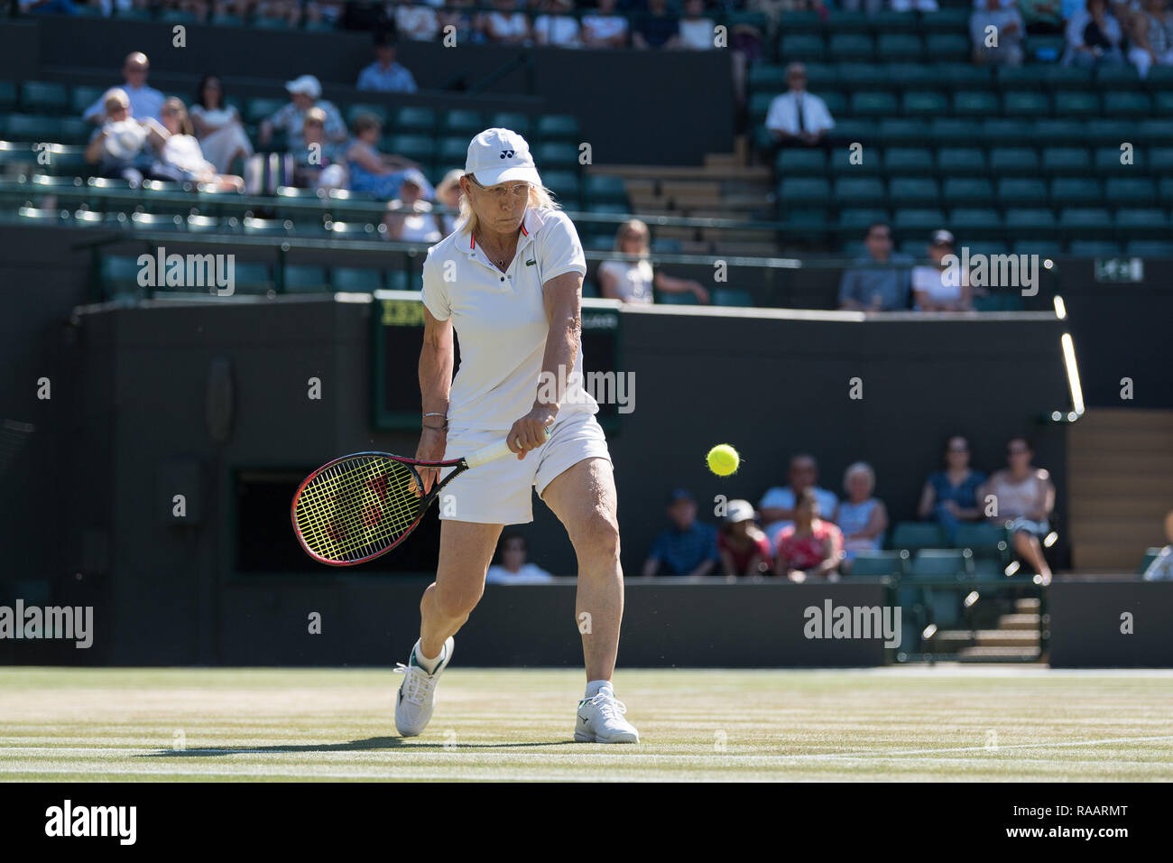 15. Juli 2018. Die Wimbledon Tennis Championships 2018 auf der All England Lawn Tennis und Croquet Club, London, England, UK statt. Damen INVITATIO Stockfoto