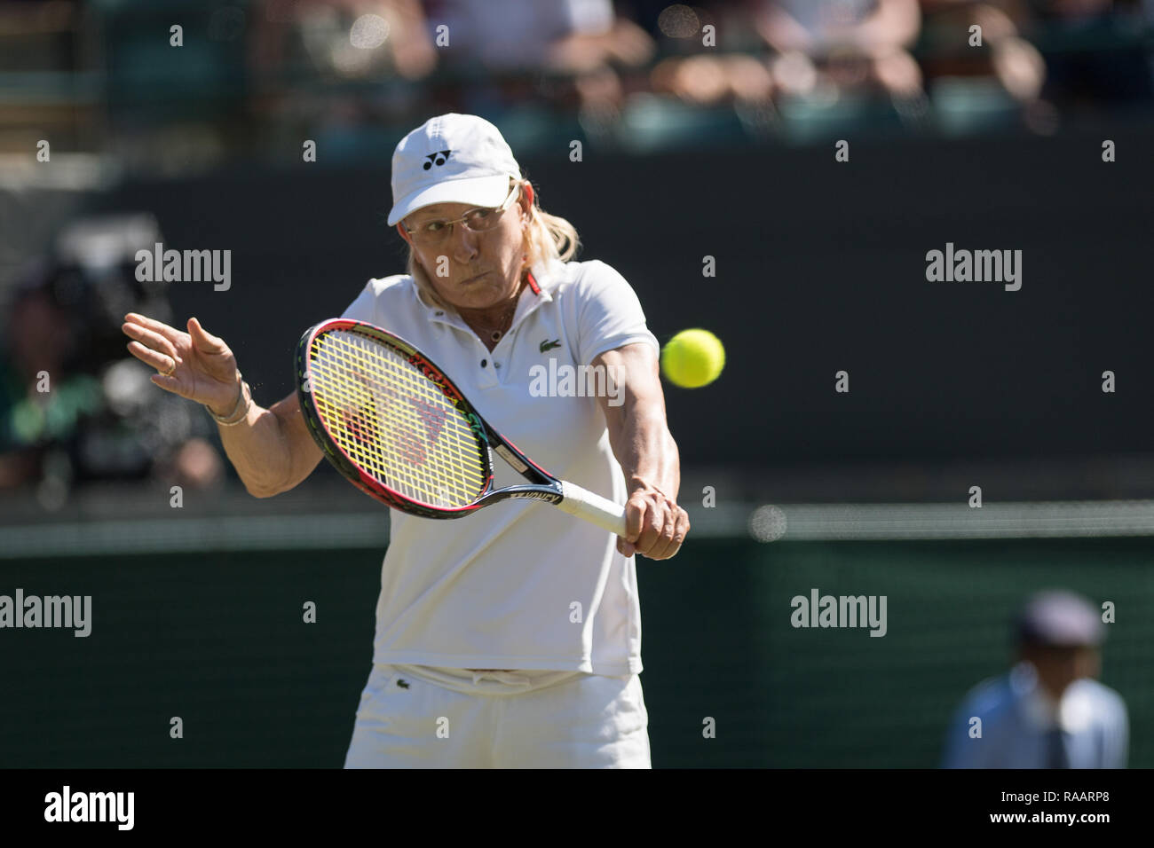 15. Juli 2018. Die Wimbledon Tennis Championships 2018 auf der All England Lawn Tennis und Croquet Club, London, England, UK statt. Damen INVITATIO Stockfoto