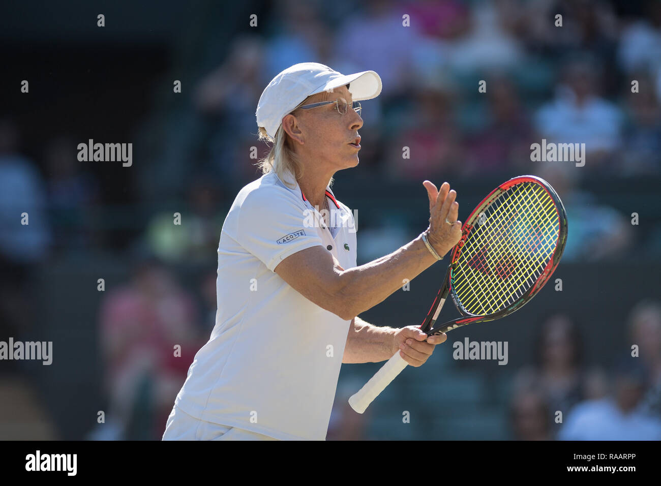 15. Juli 2018. Die Wimbledon Tennis Championships 2018 auf der All England Lawn Tennis und Croquet Club, London, England, UK statt. Damen INVITATIO Stockfoto