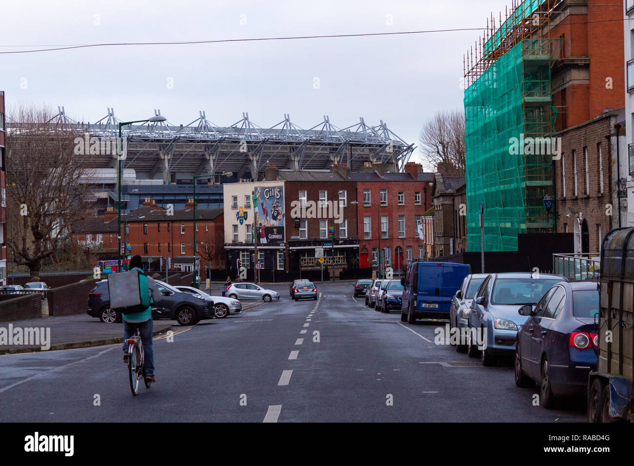 Ein Bild des bekannten Croke Park in Dublin; einer der größten Stadien Europas Stockfoto