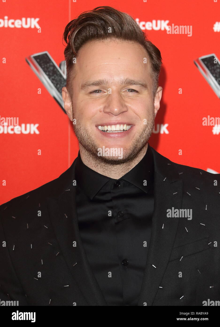 London, Großbritannien. 3 Jan, 2019. Olly Murs am Voice-UK-TV-Show starten in W Hotel, Leicester Square. Credit: Keith Mayhew/SOPA Images/ZUMA Draht/Alamy leben Nachrichten Stockfoto