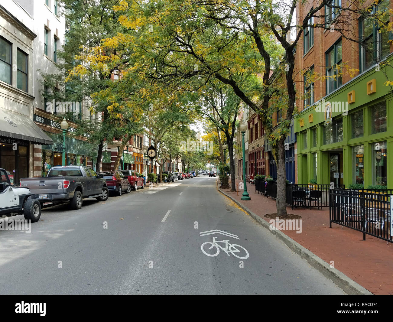 Downtown Charleston, West Virginia im Herbst. Stockfoto