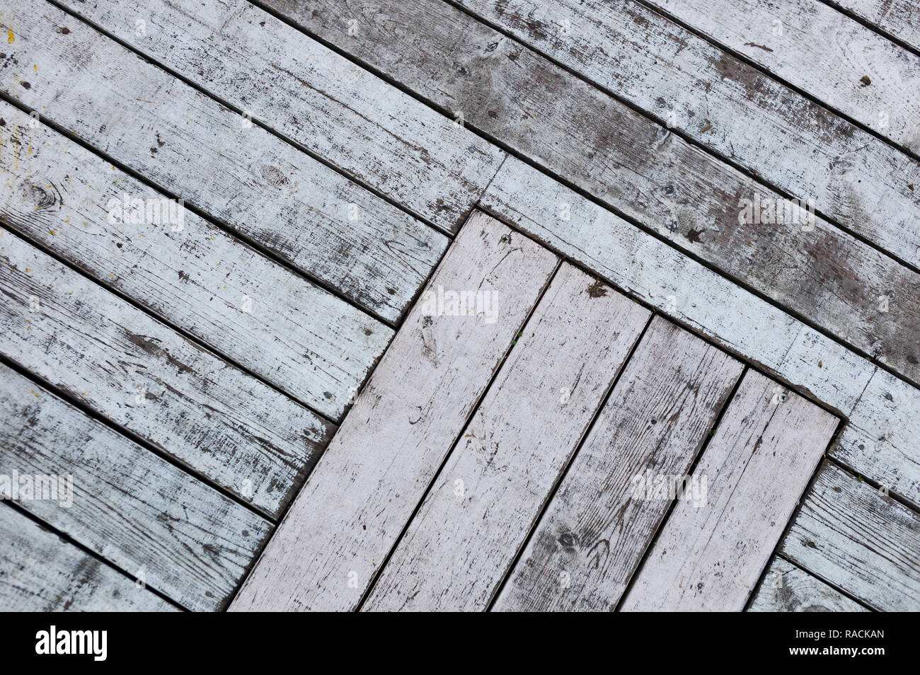 Hintergrund der Diagonalen alten Boards Stockfoto