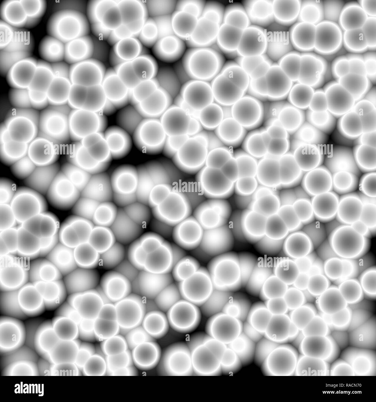Weiß Bakterien unter dem Mikroskop, abstrakten Hintergrund Stockfotografie  - Alamy