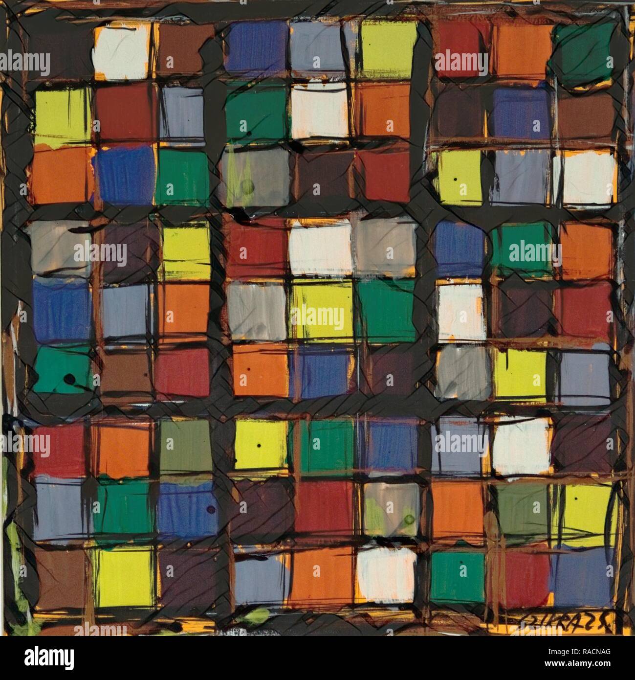 Susan Szikra, Formen von London, Abstrakter Expressionismus, poetischen Geist, eine Reise durch die Farbe. Neuerfundene Stockfoto