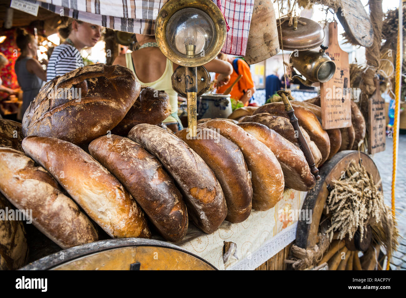 Frisches Brot für Verkauf, Gdansk, Polen, Europa Stockfoto