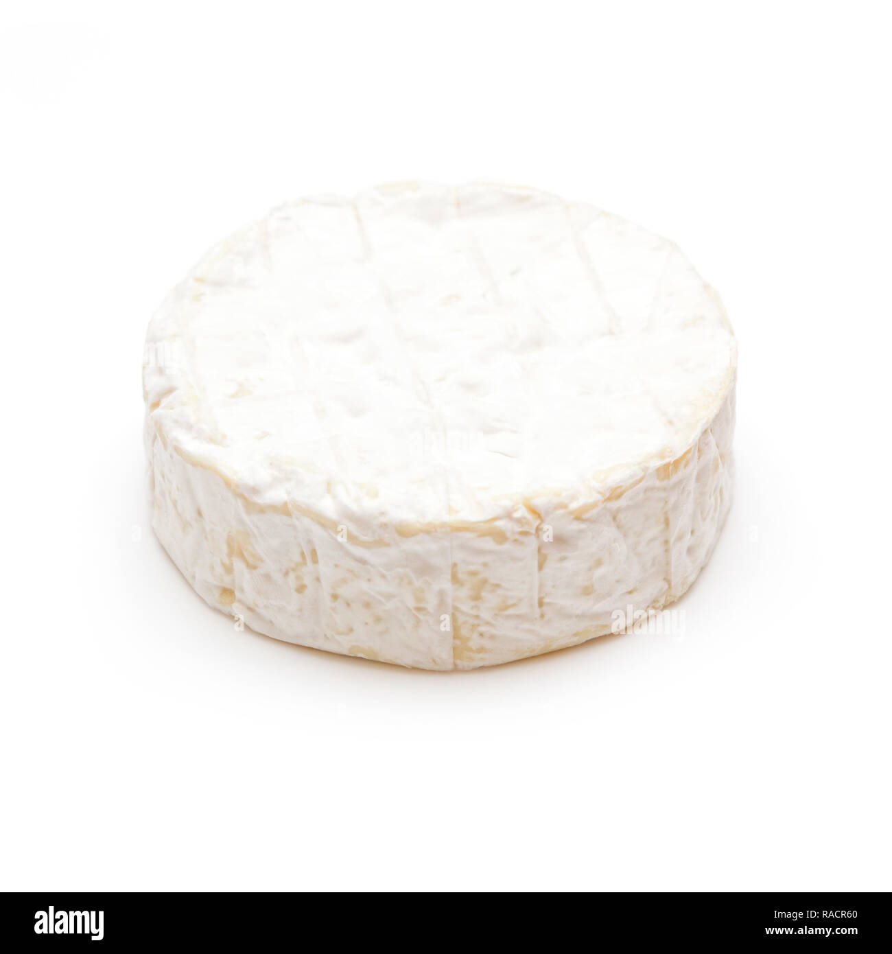 Camembert isoliert auf einem weißen studio Hintergrund. Stockfoto