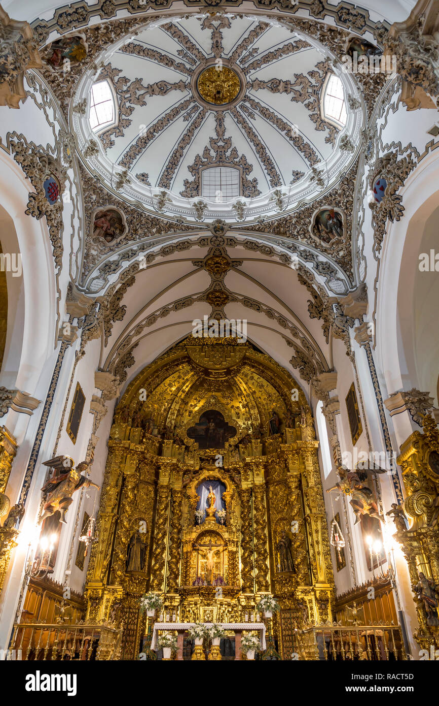 Innenraum der Kirche San Francisco, Cordoba, Andalusien, Spanien, Europa Stockfoto