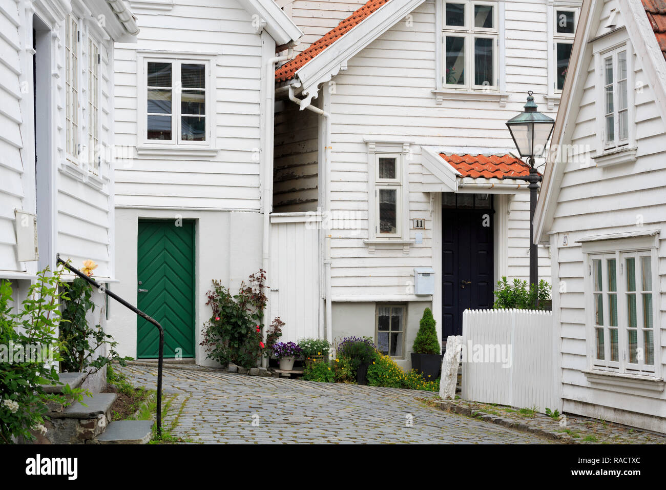 Gamle (Altstadt) Bezirk Stadt Stavanger, Rogaland County, Norwegen, Skandinavien, Europa Stockfoto