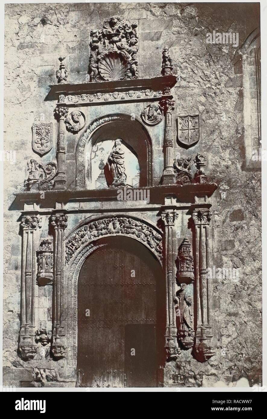 Tor des Convento de Las Dueñas in Salamanca Spanien, Charles Clifford, C. 1850 - C. 186. Neuerfundene Stockfoto