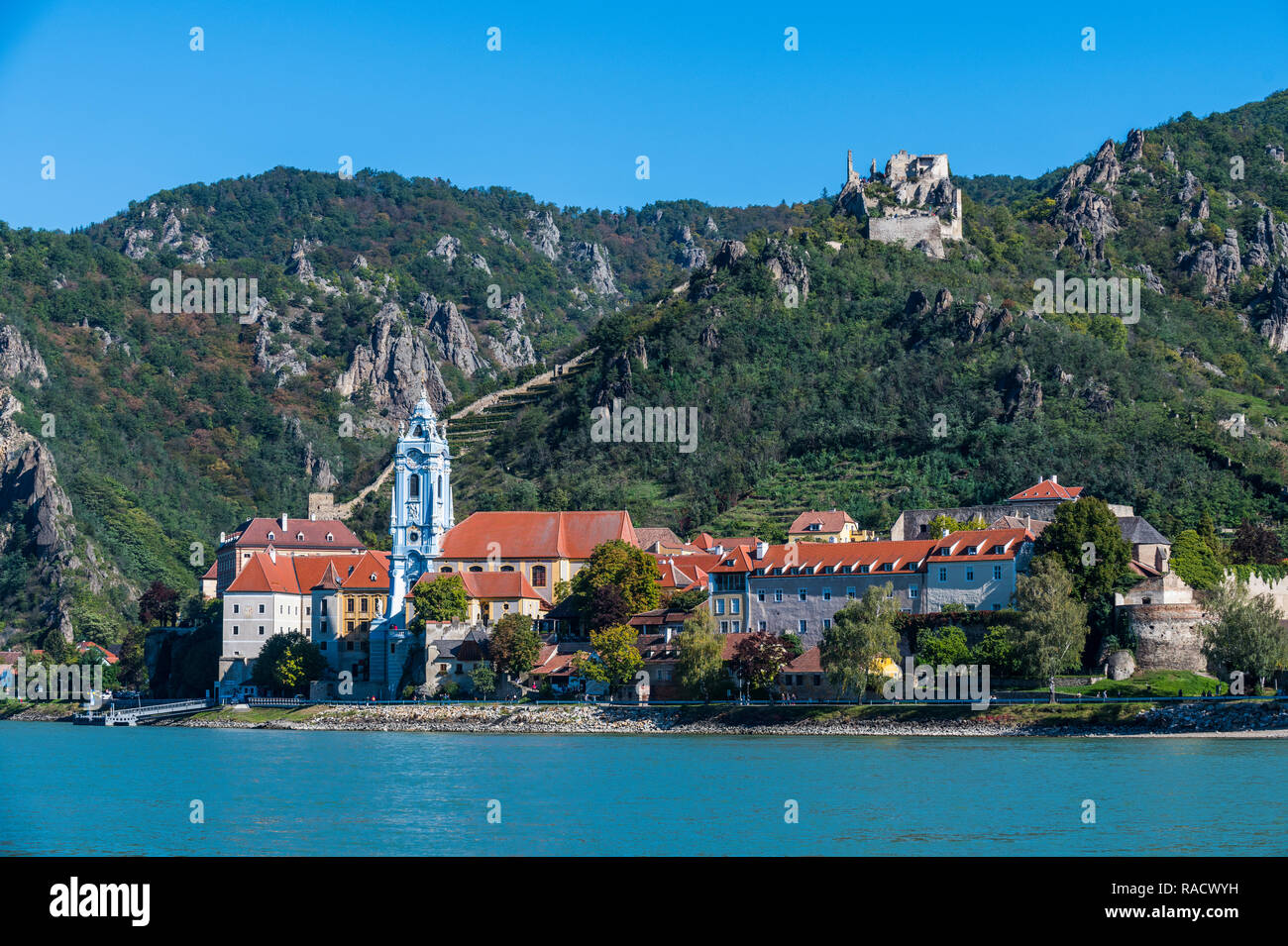 Durnstein, Wachau, UNESCO-Weltkulturerbe, Österreich, Europa Stockfoto