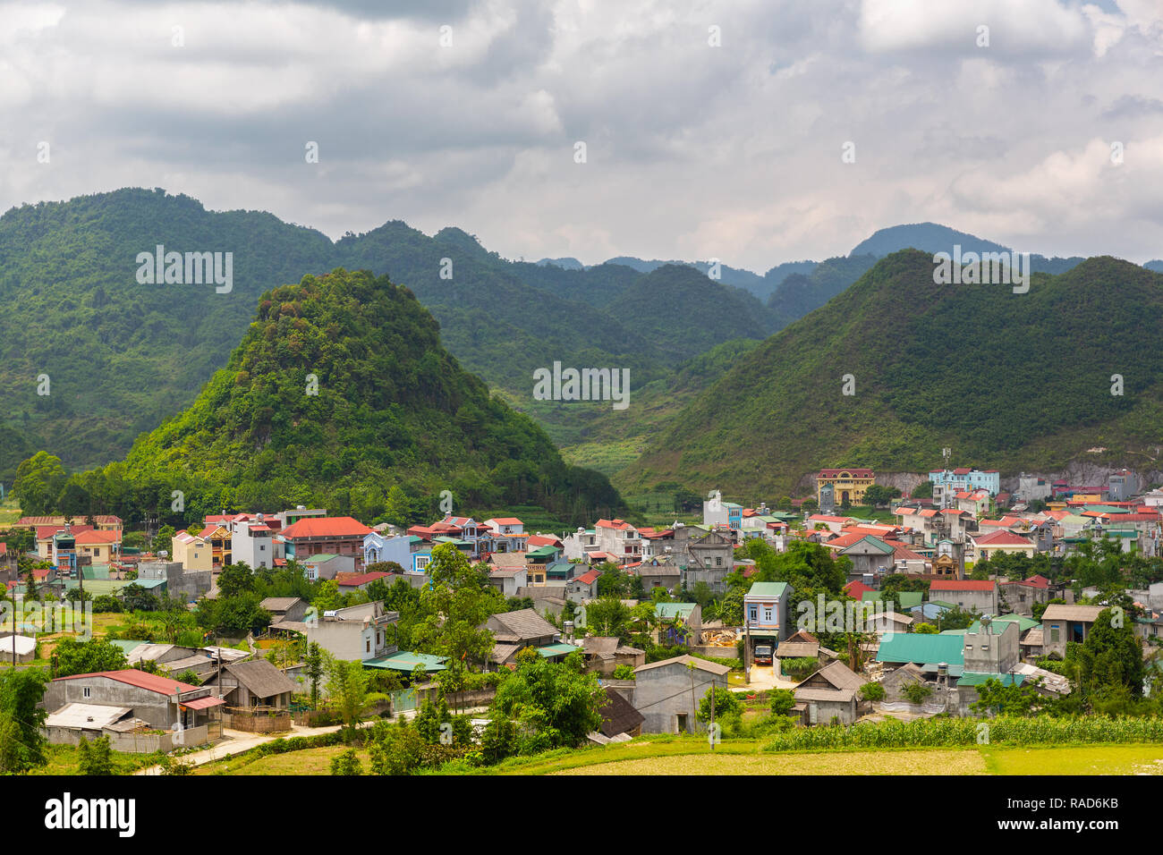 Dorf von Quan Ba in der Provinz Ha Giang, Vietnam, Asien Stockfoto