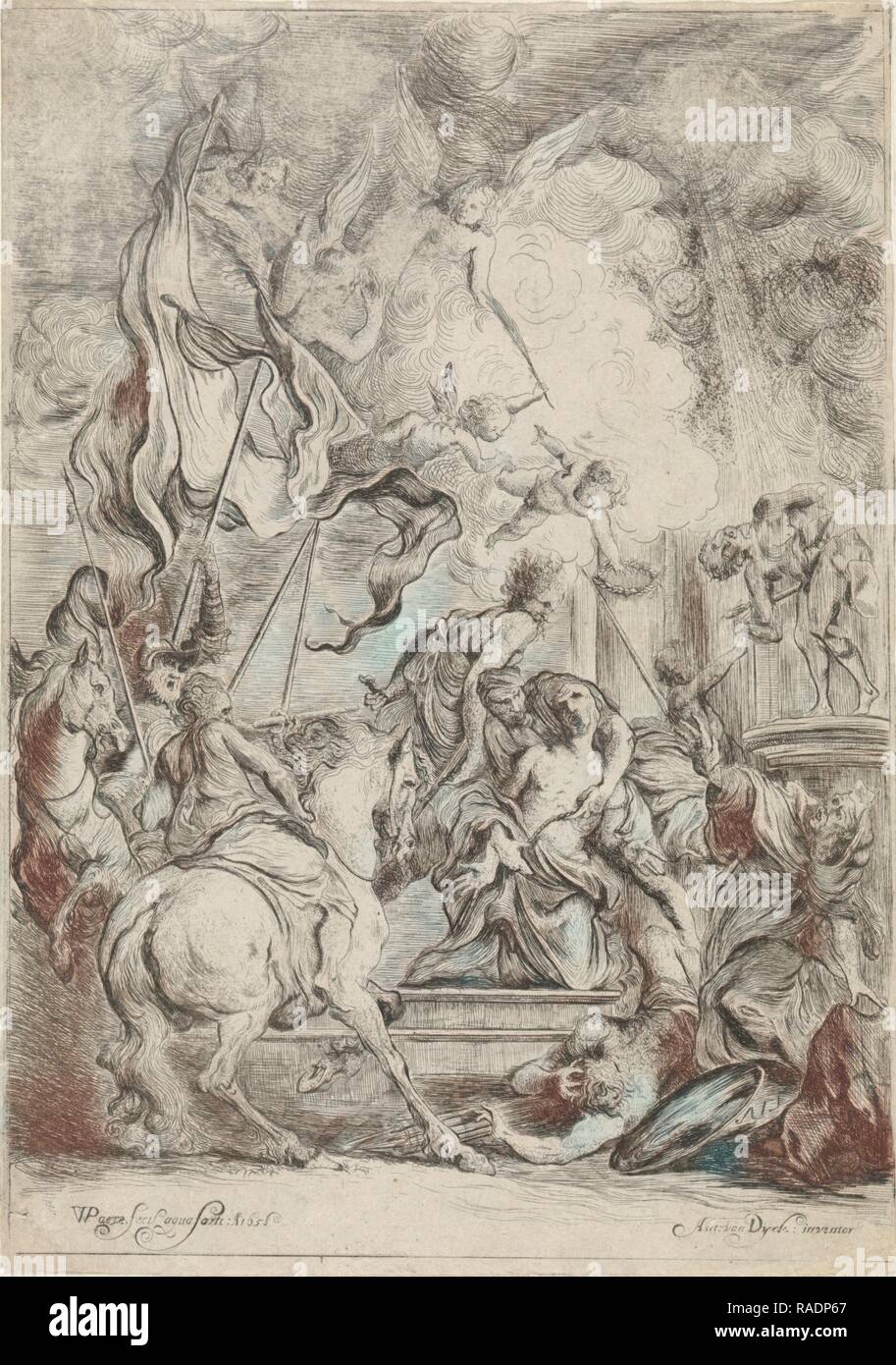 Das Martyrium des Hl. Georg, Willem Paets, 165. Neuerfundene durch Gibon. Klassische Kunst mit einem modernen Touch neuerfundene Stockfoto