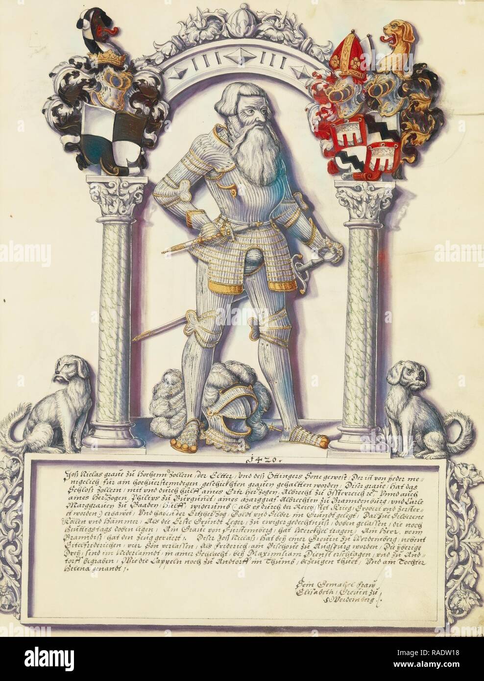 Jost Nikolaus Hohenzollern, Jörg Ziegler (Deutsch, Anfang des 16. Jahrhunderts - 1574,1577), Augsburg (wahrscheinlich), Deutschland neuerfundene Stockfoto