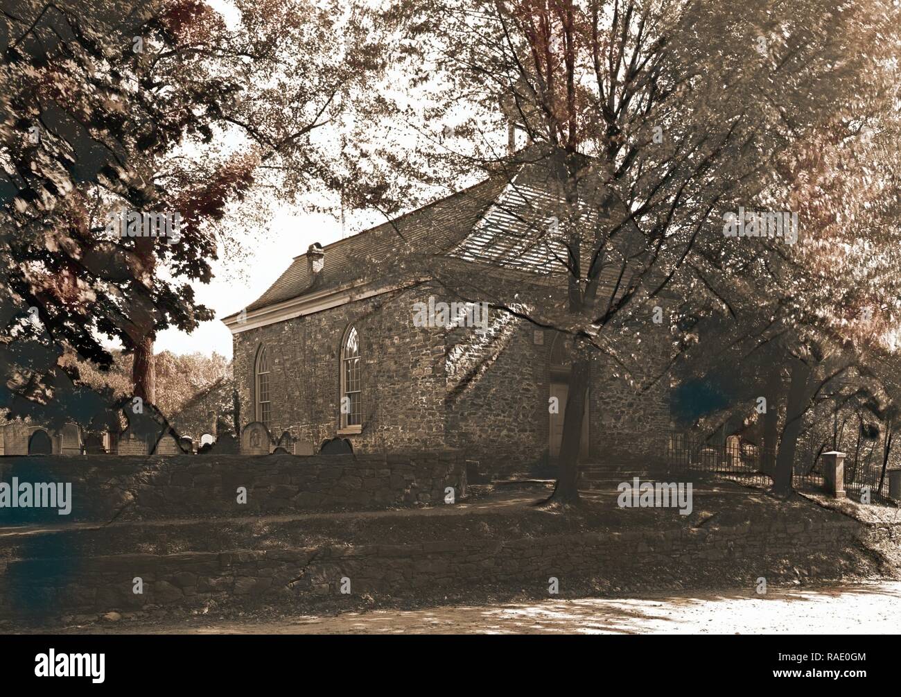 Alte niederländische Kirche in Sleepy Hollow, Tarrytown, N.Y, reformierte Kirchen, Vereinigte Staaten, New York (State), Norden neuerfundene Stockfoto