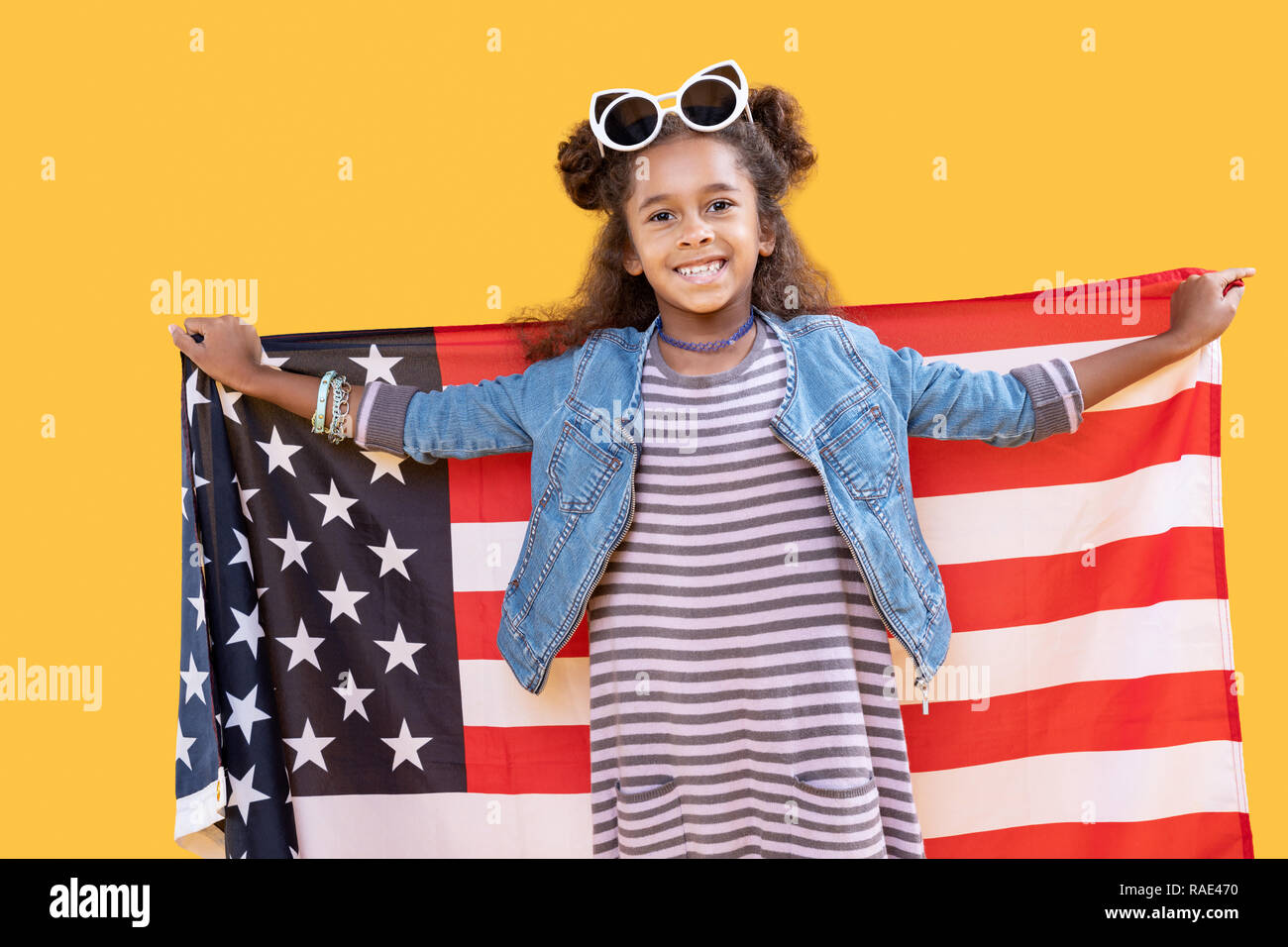 Glücklich feiern nationale amerikanische Feiertage freuen Stockfoto
