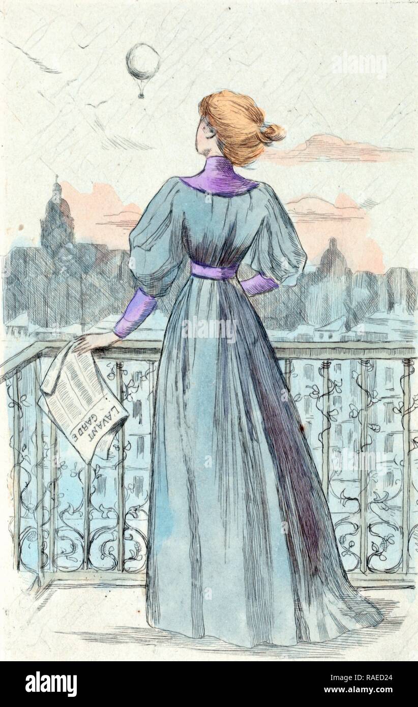 1870, Damenmode im 19. Jahrhundert in Paris, Boutet, Henri (1851-1919), (Künstler), 190. Neuerfundene Stockfoto