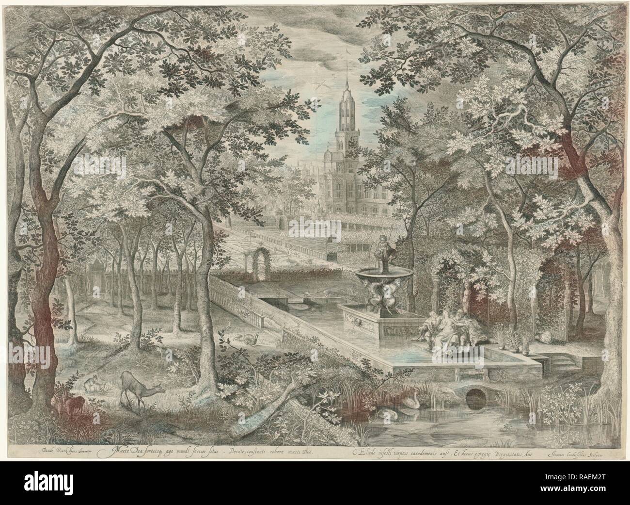 Susanna und die Ältesten, Jan van Londerseel, 1580 - 162. Neuerfundene durch Gibon. Klassische Kunst mit einem modernen Touch neuerfundene Stockfoto