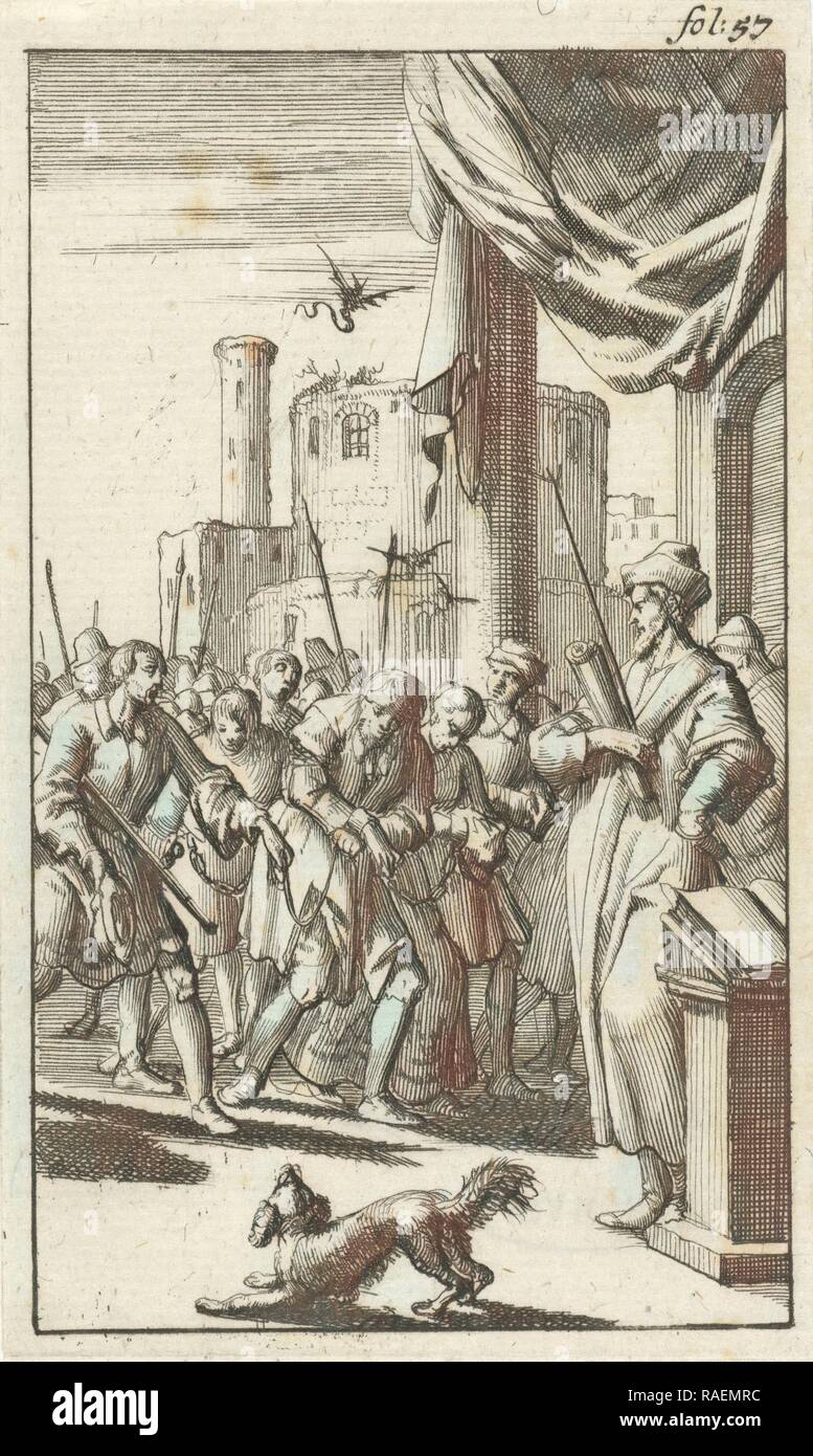 Gefangene, Jan Luyken, Abraham Boekholt, 168. Neuerfundene durch Gibon. Klassische Kunst mit einem modernen Touch neuerfundene Stockfoto