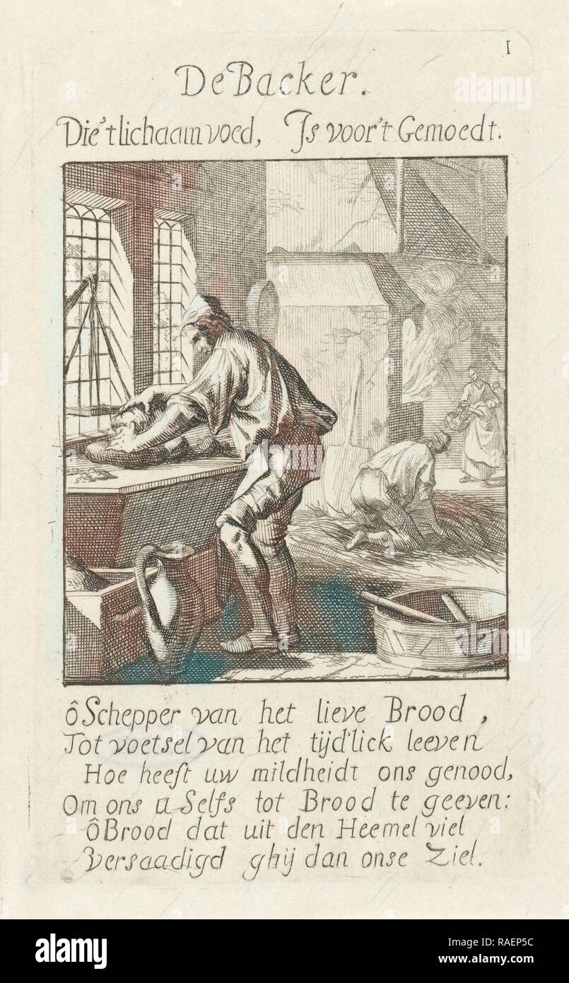 Baker, Jan Luyken, 169. Neuerfundene durch Gibon. Klassische Kunst mit einem modernen Touch neuerfundene Stockfoto