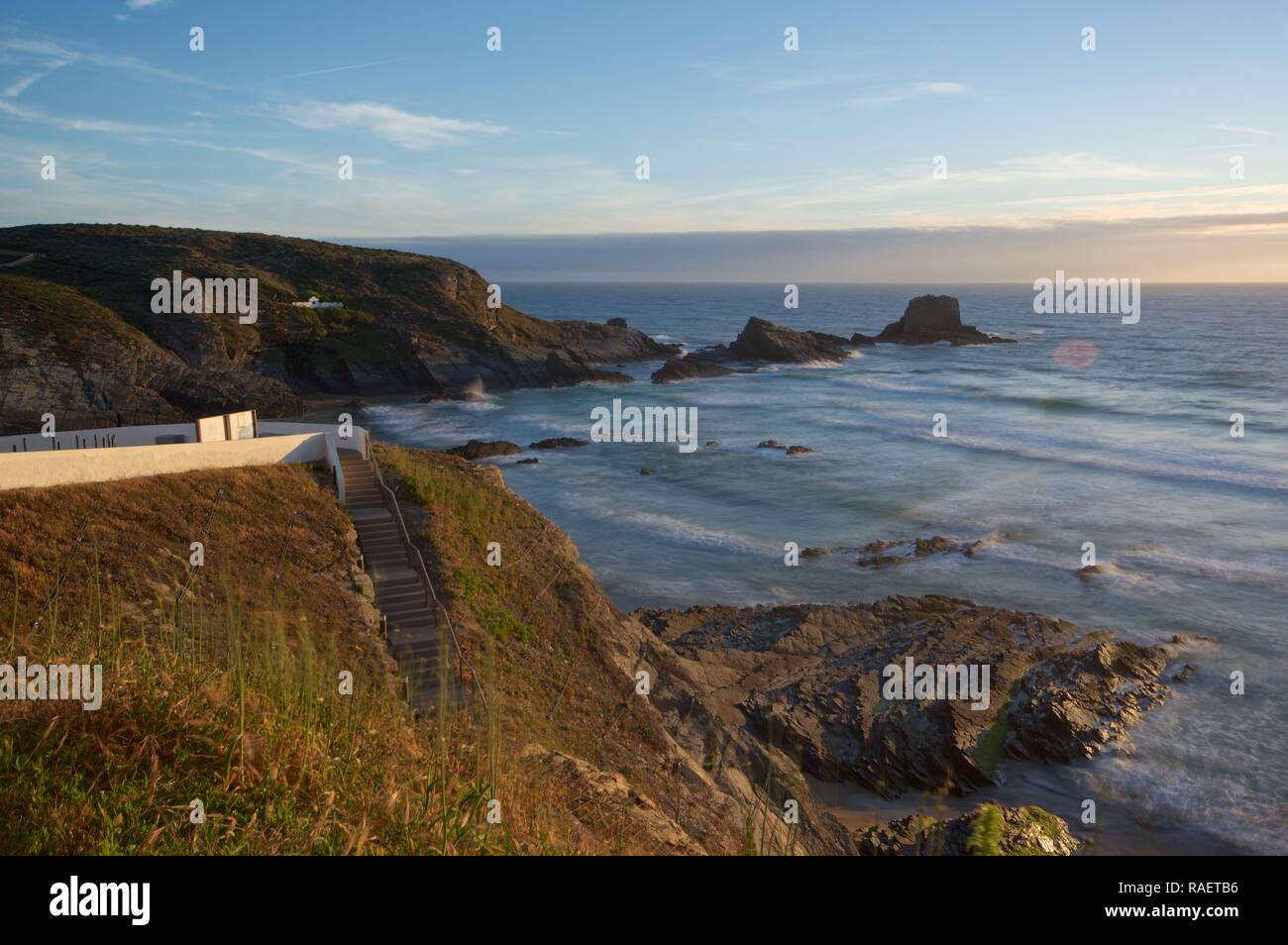 Der Alentejo Küste bei Zambujeira do Mar Stockfoto