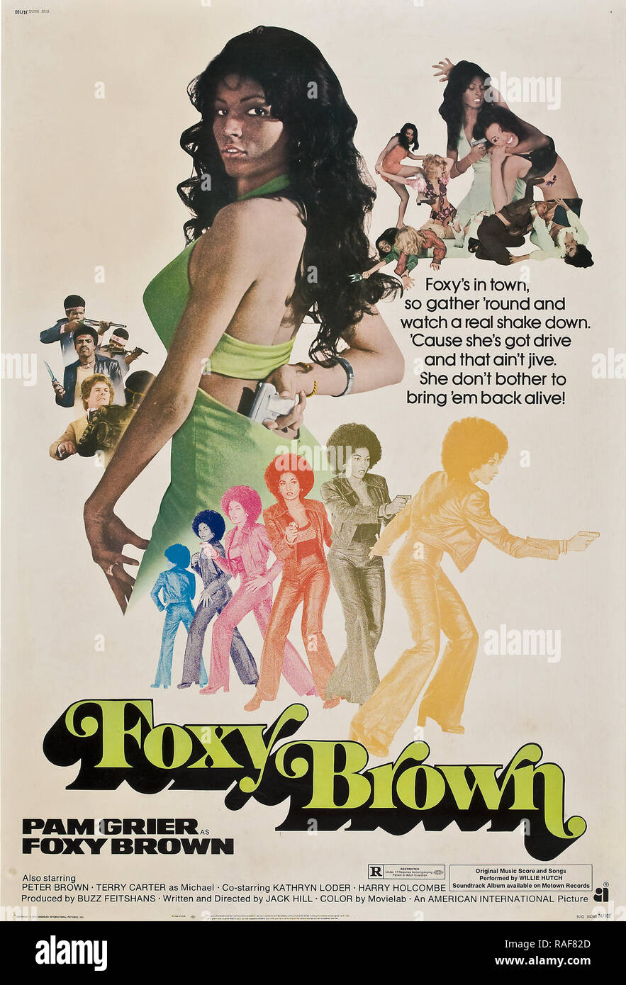 Foxy Brown (American International, 1974), Poster Pam Grier Datei Referenz # 33636 814 THA Stockfoto