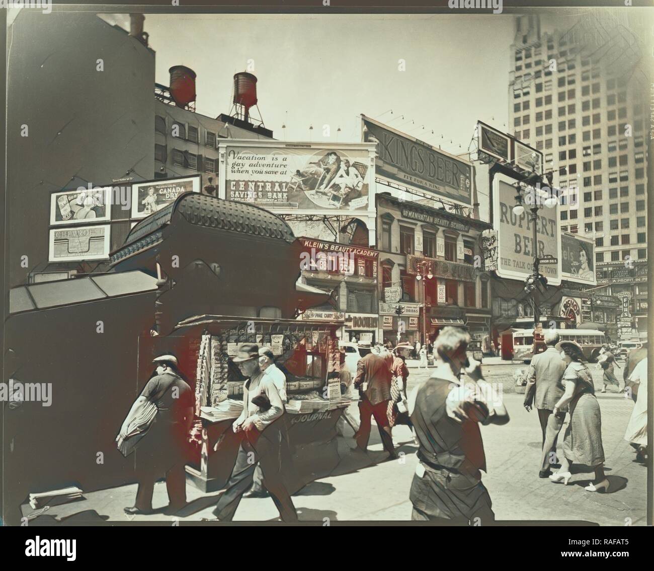 Union Square, Manhattan, Berenice Abbott (1898 - 1991), Juli 16, 1936, Silbergelatineabzug, 19,7 x 24,8 cm Neuerfundene Stockfoto