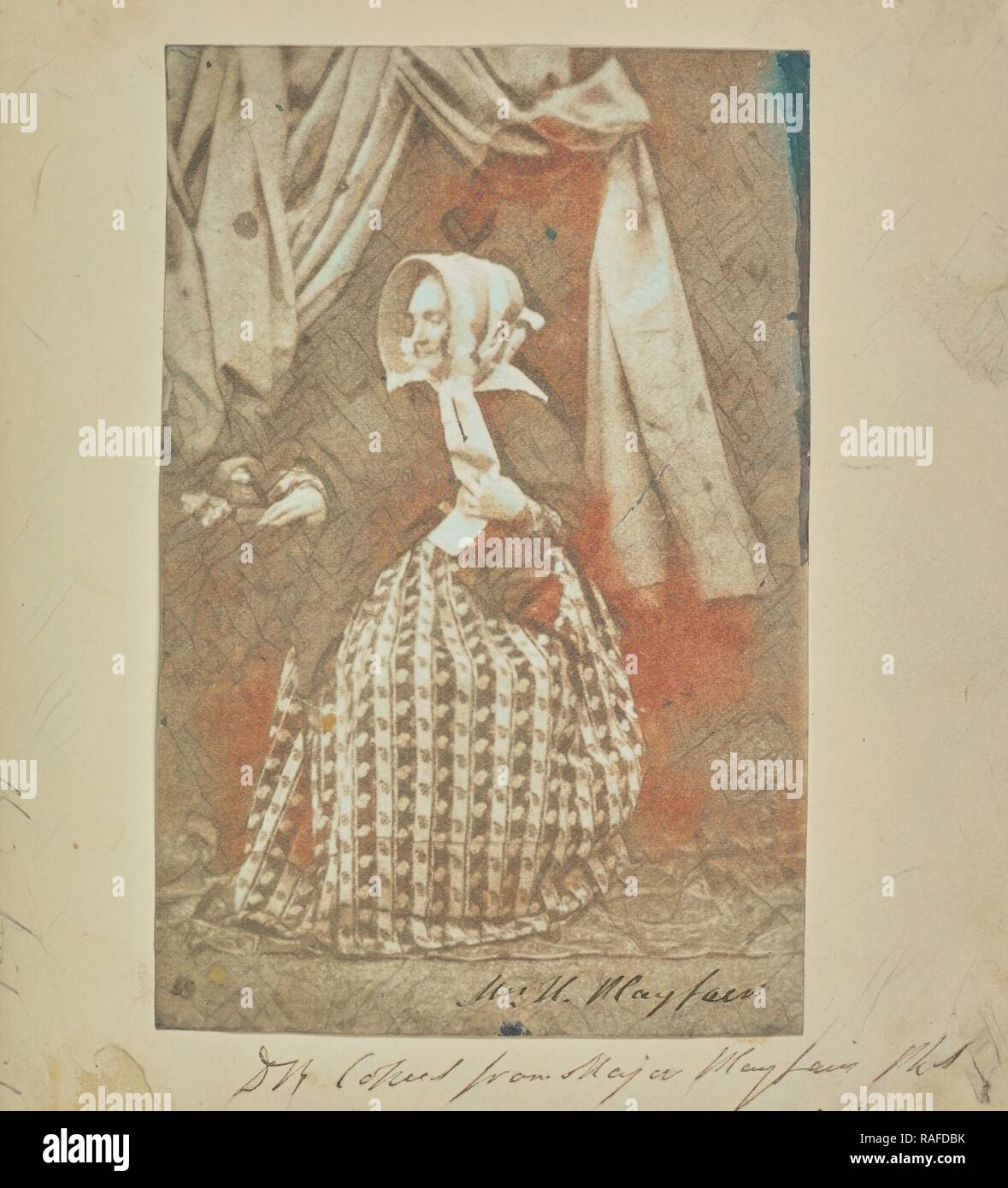 Frau Hugh Playfair, Sir Hugh Lyon Playfair (Briten, aktive 1850s), Kopieren Drucken von Sir David Brewster (Schottische 1781 Neuerfundene Stockfoto