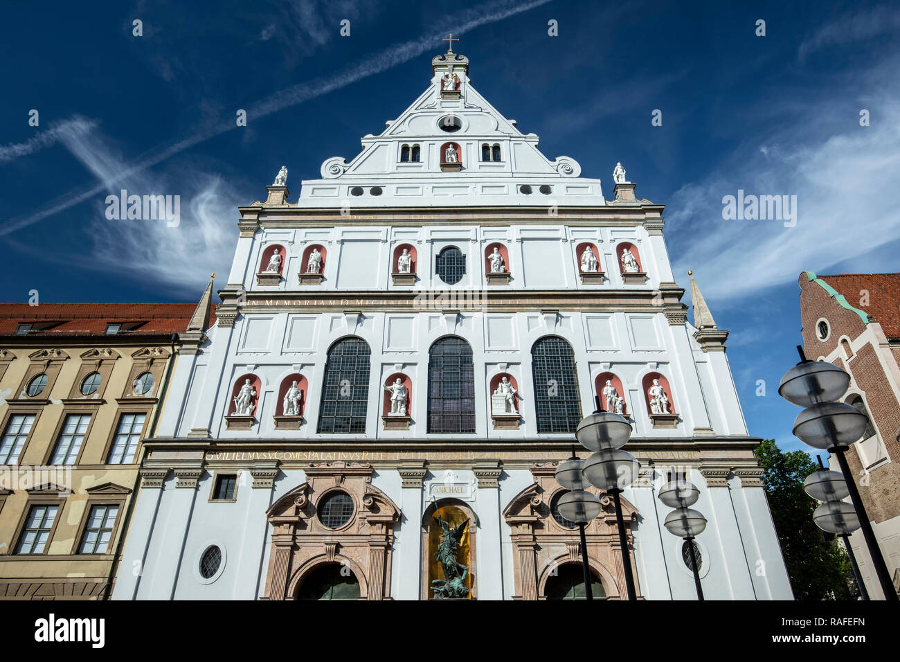 Die Kirche St. Michael, München, Deutschland Stockfoto