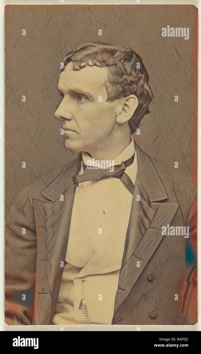 Laurence Barrett. Us-amerikanischer Schauspieler, 1838 - 1891, George Kendall Warren (USA, 1834 - 1884), ca. 1870, Eiweißstoff neuerfundene Stockfoto