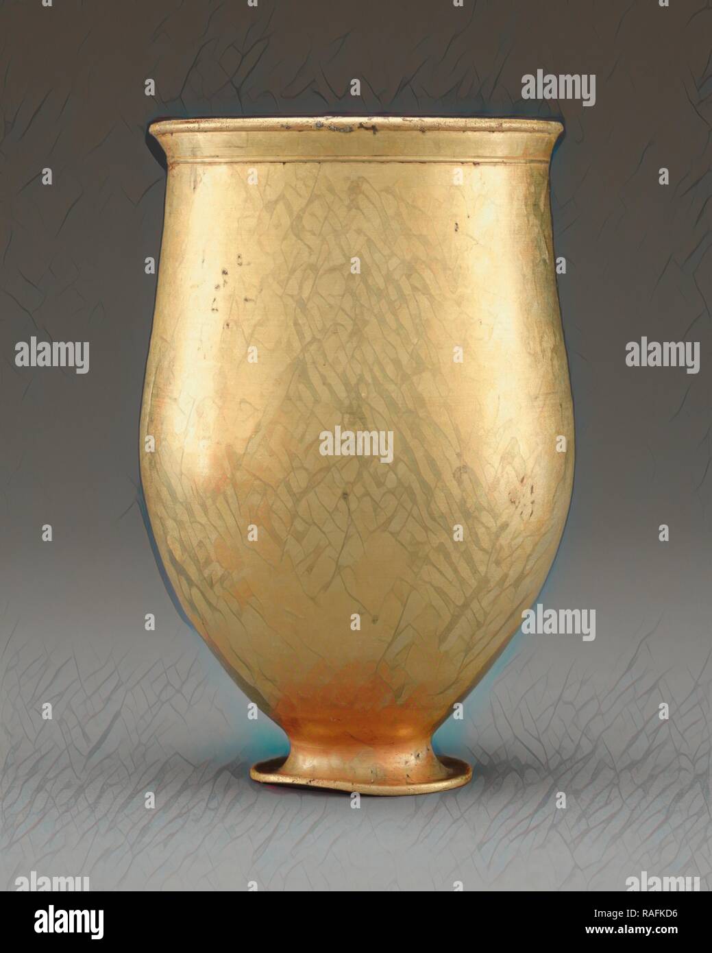 Becher, Knidos, Türkei, 1. Jahrhundert, Gold, 13,7 cm, 3,8 kg (0.6562, 1.4467 lb.), 2001.6. Neuerfundene Stockfoto