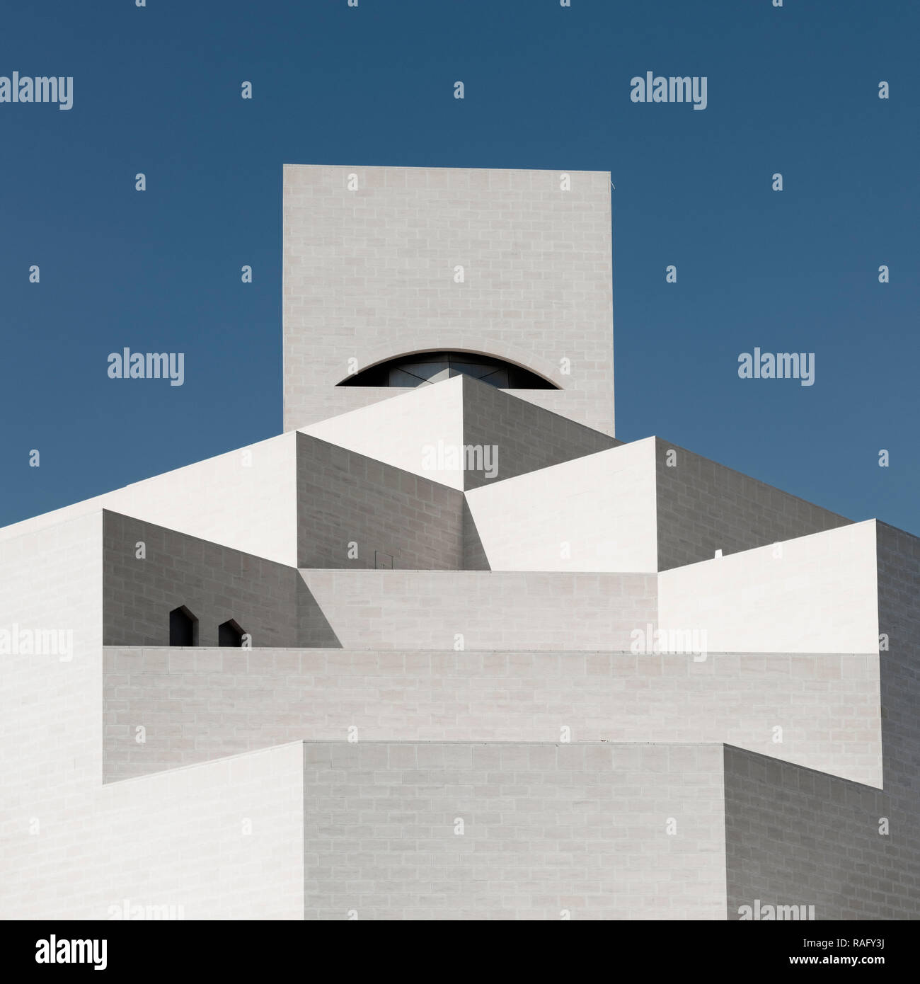 Ansicht des Museum für Islamische Kunst in Doha, Katar. Architekt IM Pei Stockfoto