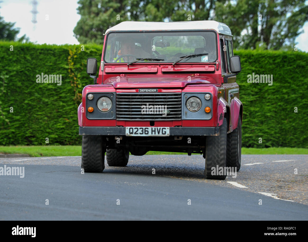 Land Rover Defender 90 kultige Britische 4x4 Off Roader Stockfoto