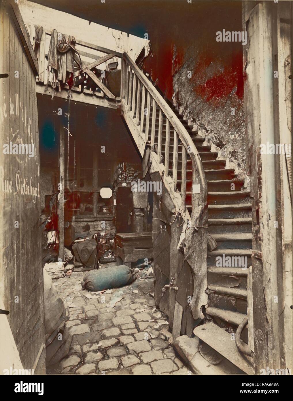 Junk-Dealer, Porte d'Asnieres, Eugène Atget (Französisch, 1857-1927), 1912, Eiweiß Silber drucken. Neuerfundene Stockfoto