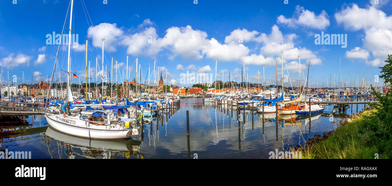 Flensburg, Marina, Deutschland Stockfoto