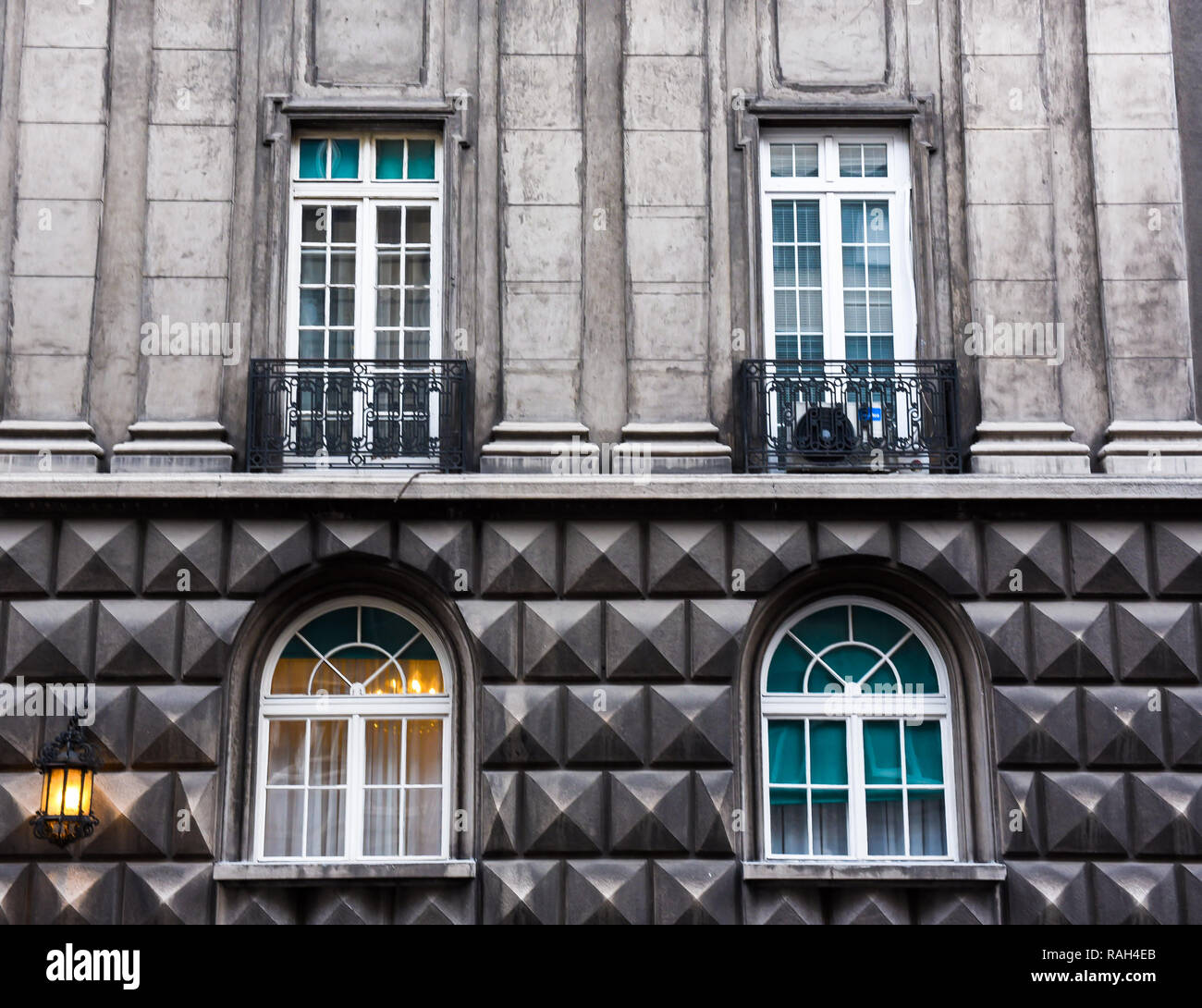 Wände und die Architektur von Belgrad, Serbien Stockfoto