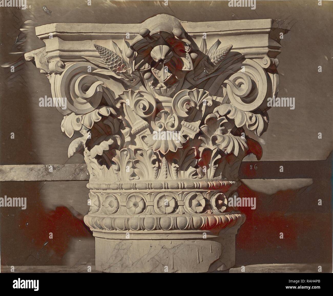 Chapiteau des Colonnes du Grand Foyer, Louis-Émile Durandelle (Französisch, 1839 - 1917), Paris, Frankreich, um 1875 neu konzipiert Stockfoto