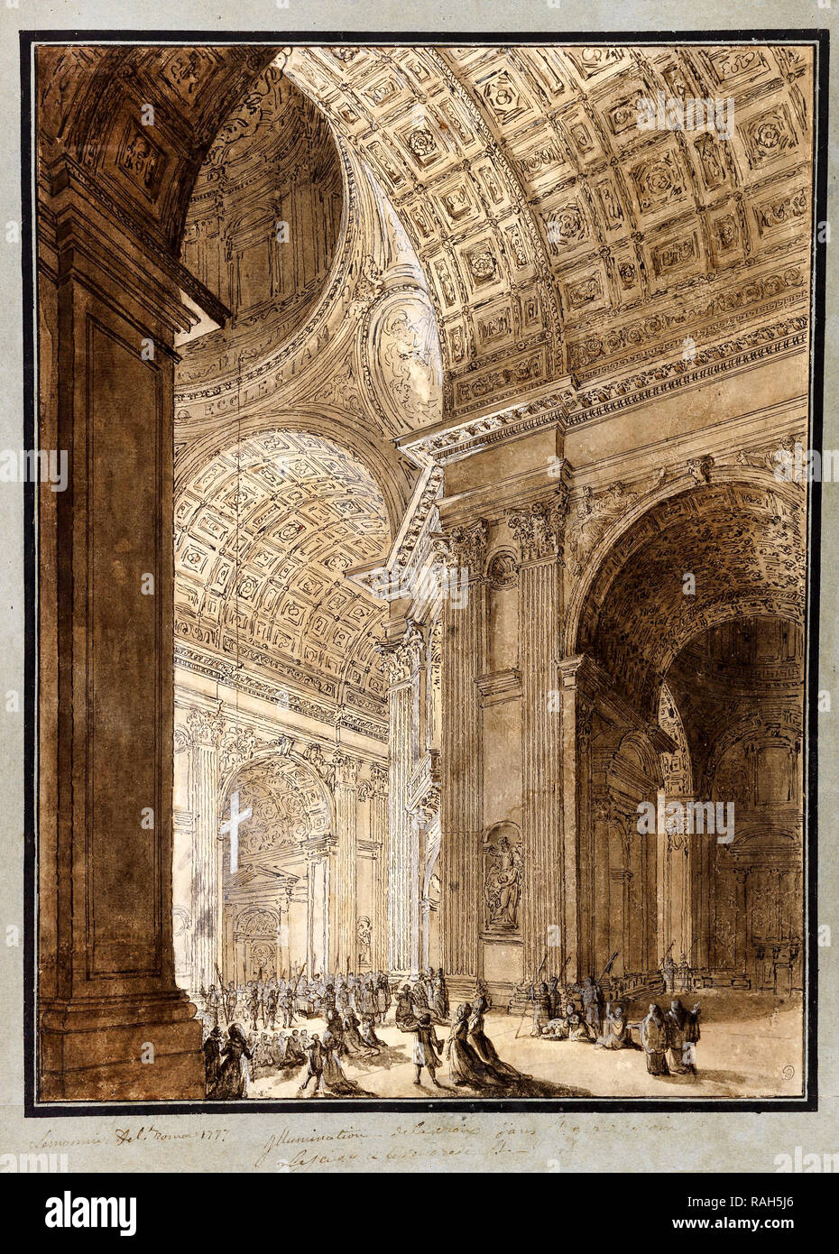 Louis Jean Desprez Interieur Der St Peter S Beleuchtet Ca