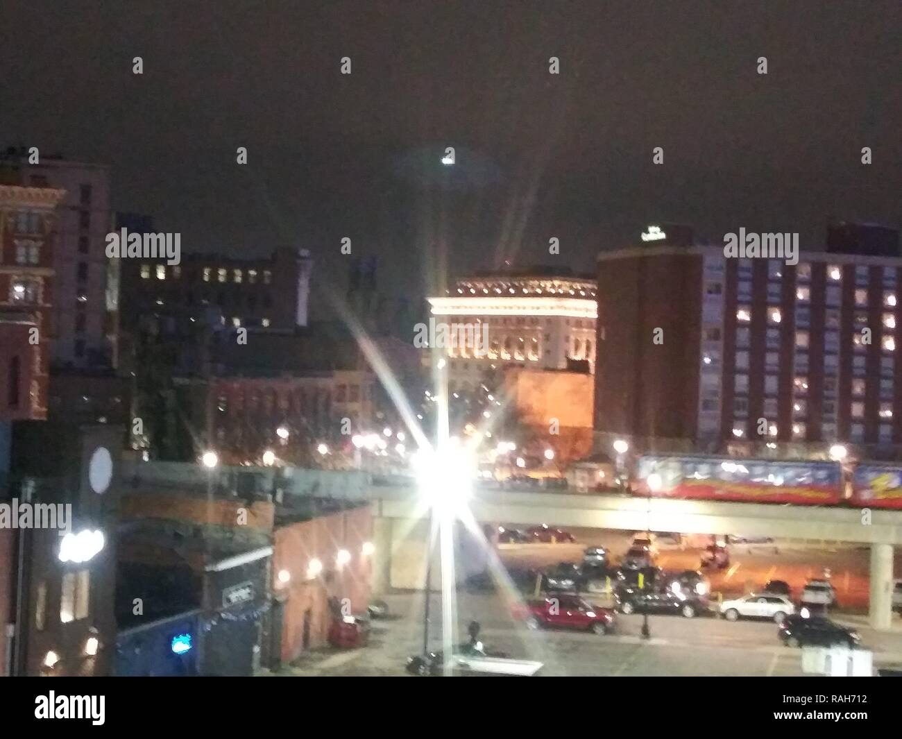 Downtown Detroit, Campus Martius! Stockfoto